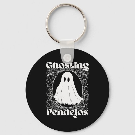 Ghosting Pendejos Funny Mexican Ghost Halloween Hi Schlüsselanhänger (Vorderseite)