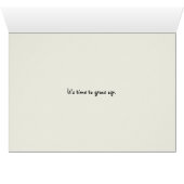 Ghosting Pushback Relationship Breakup Card (Innenansicht Horizontal (Unten))