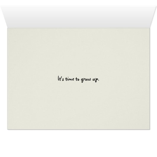 Ghosting Pushback Relationship Breakup Card (Innenansicht Horizontal (Unten))