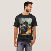 "Ghostly Bikers in Flames T-Shirt (Vorne ganz)