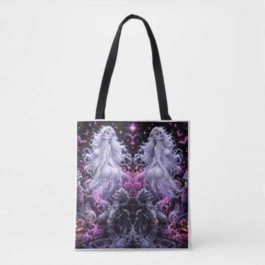 Ghostly Glam Halloween Tote Bag Tasche (Vorderseite)