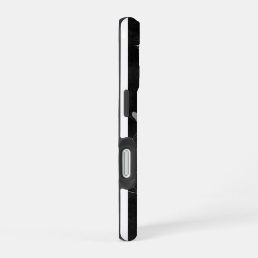 Ghostly Handprint Shattered Screen Horror iPhone C 16 Hülle (Rechte Seite)