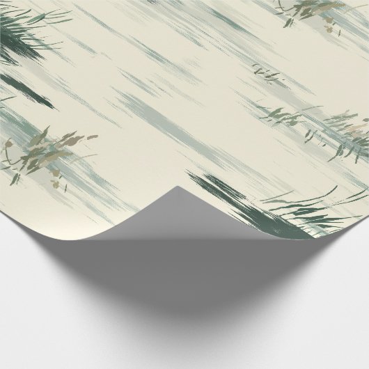 Ghostly Pond Spring Wrapping Paper Geschenkpapier (Ecke)