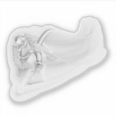 Ghostly Reaper Rides Again Halloween Aufkleber (Vorderseite)