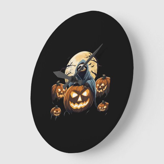 Ghostly Sloth's Midnight Haunt Classic T-Shirt Große Wanduhr (Winkel)