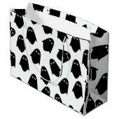 Ghostmuster Silhouette Geschenktasche Große Geschenktüte (Rückseite Schrägansicht)