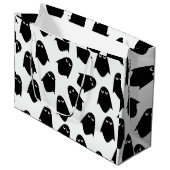 Ghostmuster Silhouette Geschenktasche Große Geschenktüte (Vorderseite Schrägansicht)