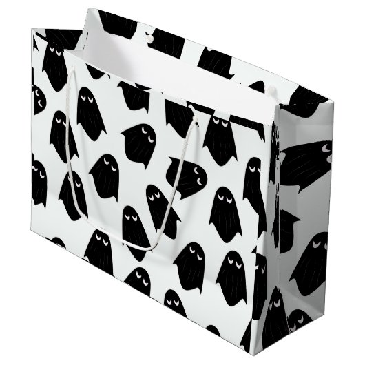 Ghostmuster Silhouette Geschenktasche Große Geschenktüte (Vorderseite Schrägansicht)