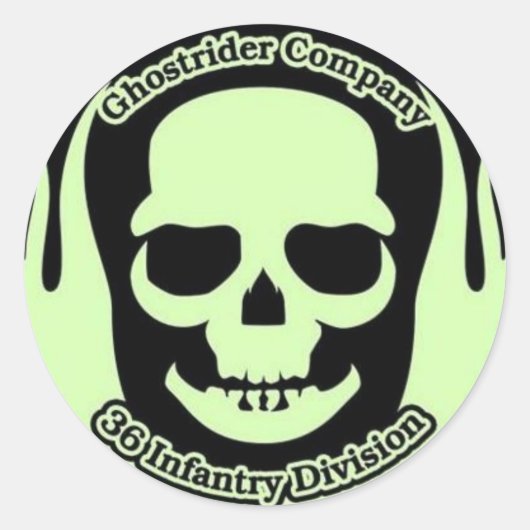 Ghostrier Runder Aufkleber (Vorderseite)