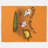 Ghosts Ahead Fleecedecke (Vorderseite (Horizontal))