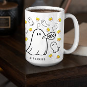 Ghosts and Candy Corn Individuelle Name Tasse