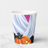 Ghosts and Pumpkins Paper Cups Pappbecher (Rückseite)