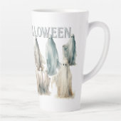 Ghosts Ansammlung Happy Halloween Milchtasse (Rechts)