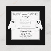 Ghosts Baby Showköder in Jar Game Begleitkarte (Vorderseite)