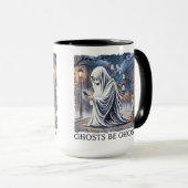 Ghosts Be Ghostin" Tasse (VorderseiteRechts)