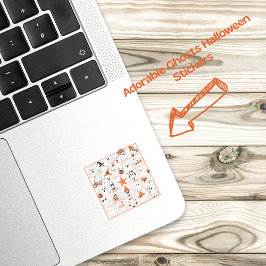 Ghosts Bingo Quadratischer Aufkleber