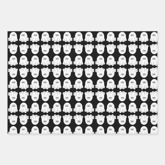 Ghosts Design Wrapping Paper-Sets Geschenkpapier Set (Vorderseite 3)