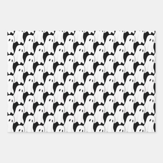 Ghosts Design Wrapping Paper-Sets Geschenkpapier Set (Vorderseite)