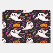 Ghosts Everywhere Spooky Fun Halloween Szene Geschenkpapier Set (Vorderseite 2)