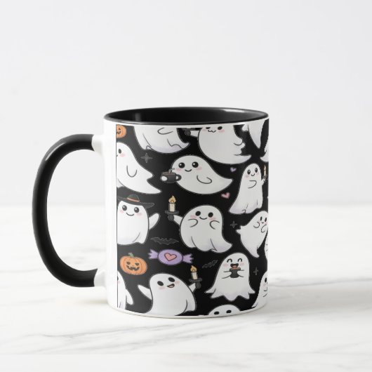 Ghosts Everywhere Spooky Fun Halloween Tasse (Links)