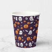 Ghosts, Ghouls & Pumpkins Halloween-Party Pappbecher (Vorderseite)