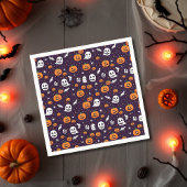 Ghosts, Ghouls & Pumpkins Halloween-Party Serviette