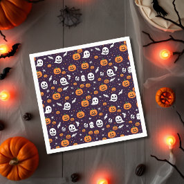 Ghosts, Ghouls & Pumpkins Halloween-Party Serviette