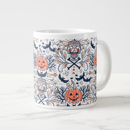Ghosts & Gourds Coffee Mug Jumbo-Tasse (Vorderseite Rechts)