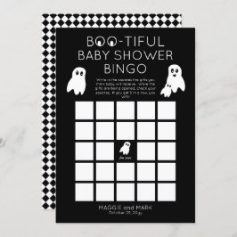 Ghosts Halloween Boo-schöne Baby-Dusche Bingo Einladung
