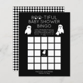 Ghosts Halloween Boo-schöne Baby-Dusche Bingo Invi (Vorne/Hinten)