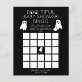 Ghosts Halloween Boo-schöne Baby-Dusche Bingo Invi (Vorderseite)