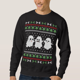 Ghosts Halloween Christmas Ugly Sweater Sweatshirt