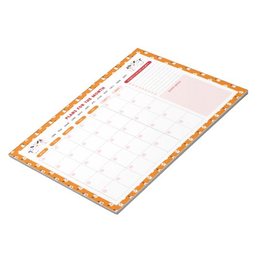 Ghosts können monatlich antricksen oder behandeln, notizblock (angewinkelt)