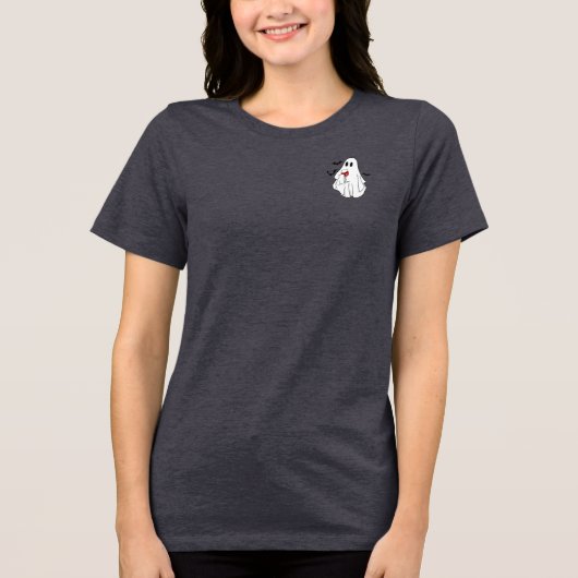 Ghosts Liebe Wein Tri-Blend Shirt (Vorderseite)