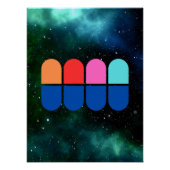 Ghosts of the Cosmos - colourful Poster (Vorderseite)