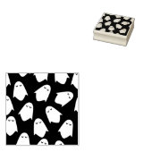 Ghosts pattern Silhouette art Briefmarke Gummistempel (Stempel)