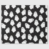 Ghosts pattern Silhouette Packpapier (Flach)