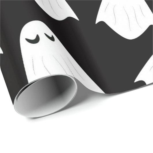 Ghosts pattern Silhouette Packpapier (Rolleneckpunkt)