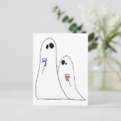 Ghosts Postkarte (Stehend Vorderseite)