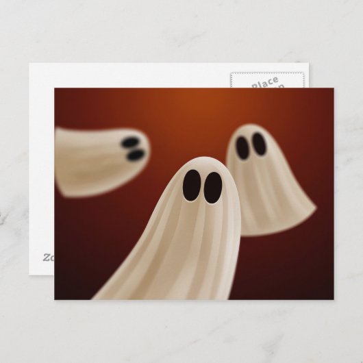 Ghosts Postkarte (Vorne/Hinten)