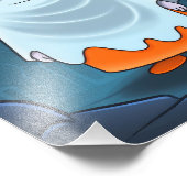 Ghosts Pumpkins Niedliche Halloween-Geister Fotodruck (Ecke)