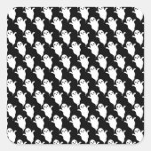 Ghosts Quadratischer Aufkleber (Vorderseite)