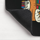 Ghosts Reading Books Teacher Halloween Librarian B Mousepad (Ecke)
