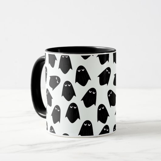 Ghosts Silhouette Kaffeetasse (Vorderseite Links)