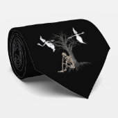 Ghosts Skeleton Funny Halloween Krawatte (Gerollt)