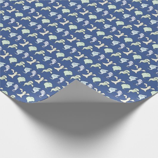 Ghosts Spuk Halloween Pixel Art Muster Geschenkpapier (Ecke)