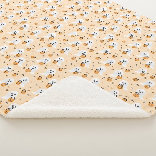 Ghosts trick oder behandeln Muster Orange Black Sherpadecke (3/4)