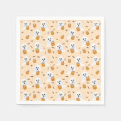 Ghosts Trick oder behandeln Pumpkin Candy Ecket Serviette (Vorderseite)