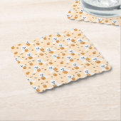 Ghosts trick or Treat Halloween Candy Pail Muster Untersetzer (angewinkelt)