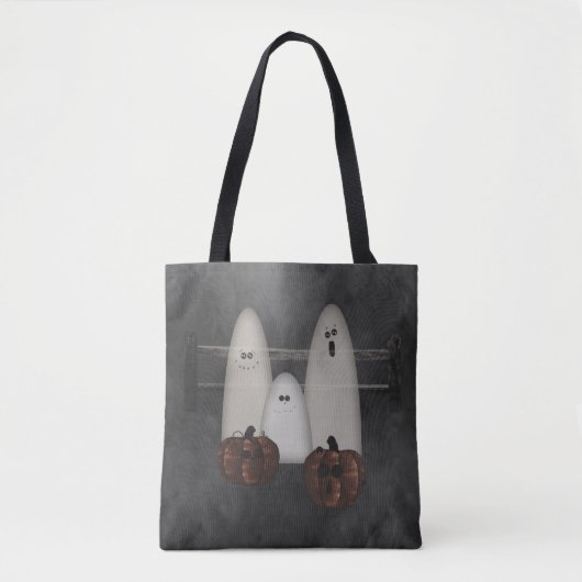 Ghosts und Pumpkins Halloween Tasche (Vorderseite)